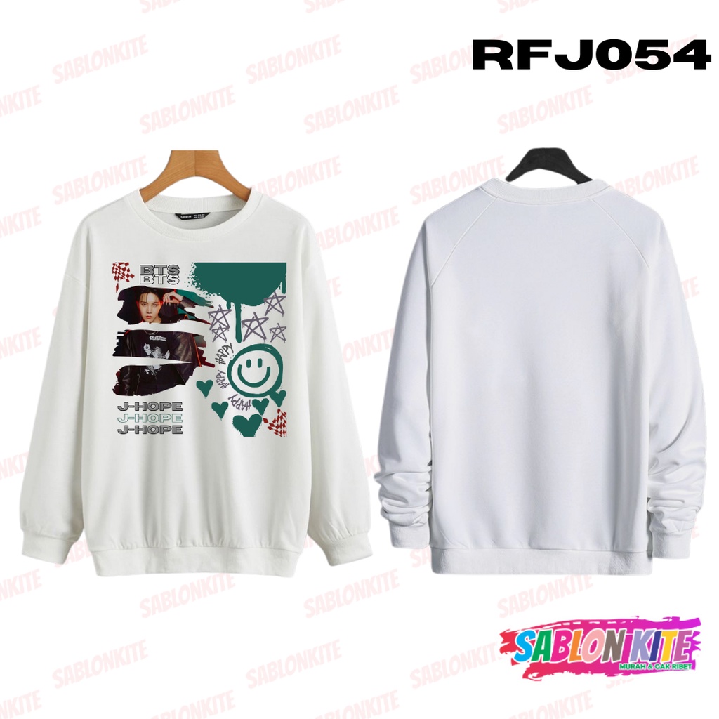 MURAH!!! HOODIE SWEATER KPOP JHOPE SMILEY PAINT RFJ054