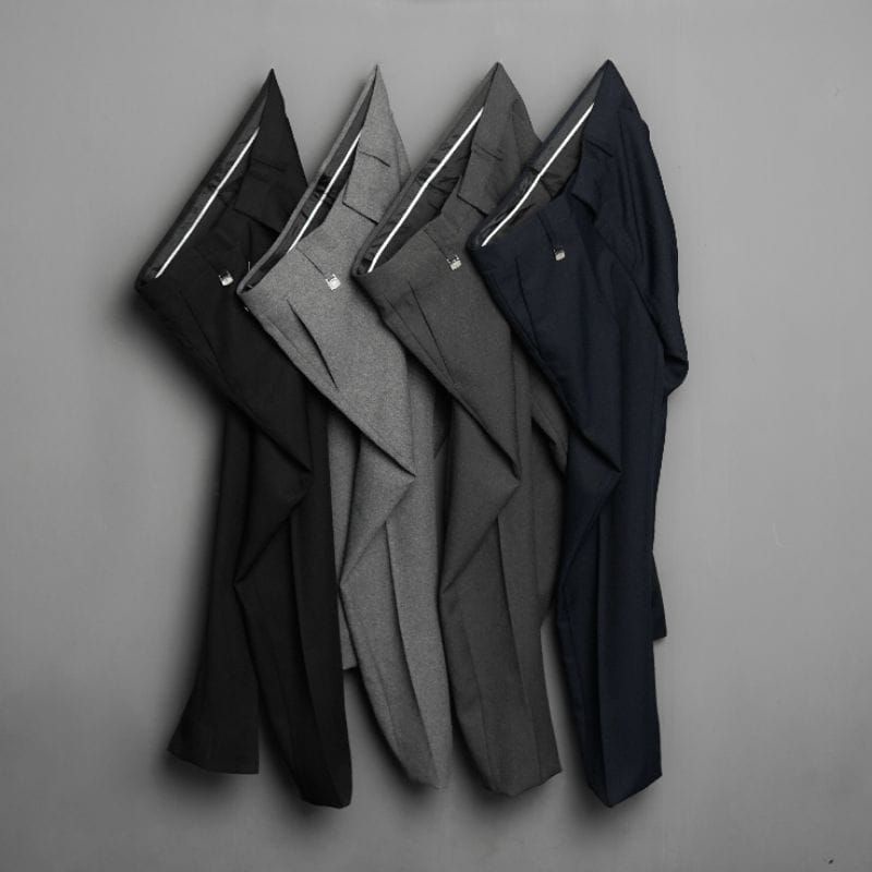 By made ALMANO Celana kerja pria | Celana bahan  | Slimfit | Formal | Panjang | Woll