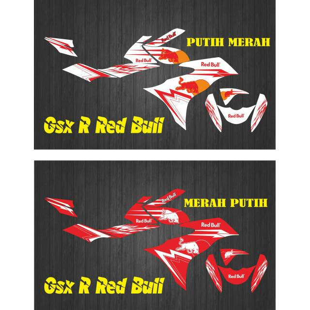STRIPING STIKER DECAL GSX R 150 RED BULL 2