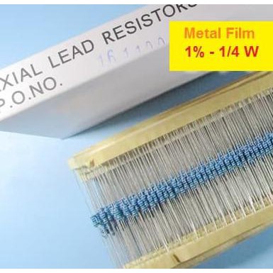 Resistor Axial 1.2K 1K2 Ohm 1% 0.25W 1/4W Metal Film Rohs Mojav22 Ayo Beli