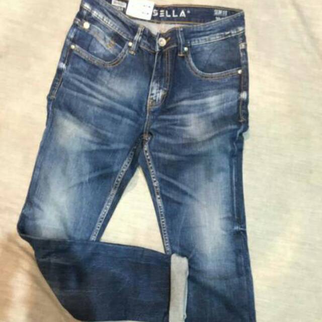 Celana osella jeans pria modern cowo termurah original