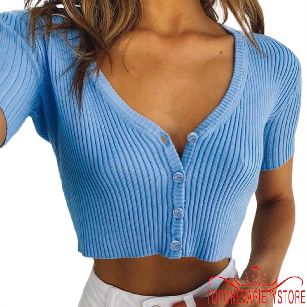 cropped cardigan top short sleeve