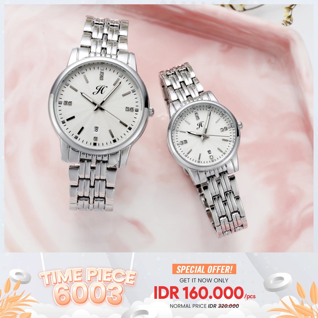 JIMS HONEY JAM TANGAN COUPLE PRIA WANITA JT 6003 (FREE BOX+BATERAI)