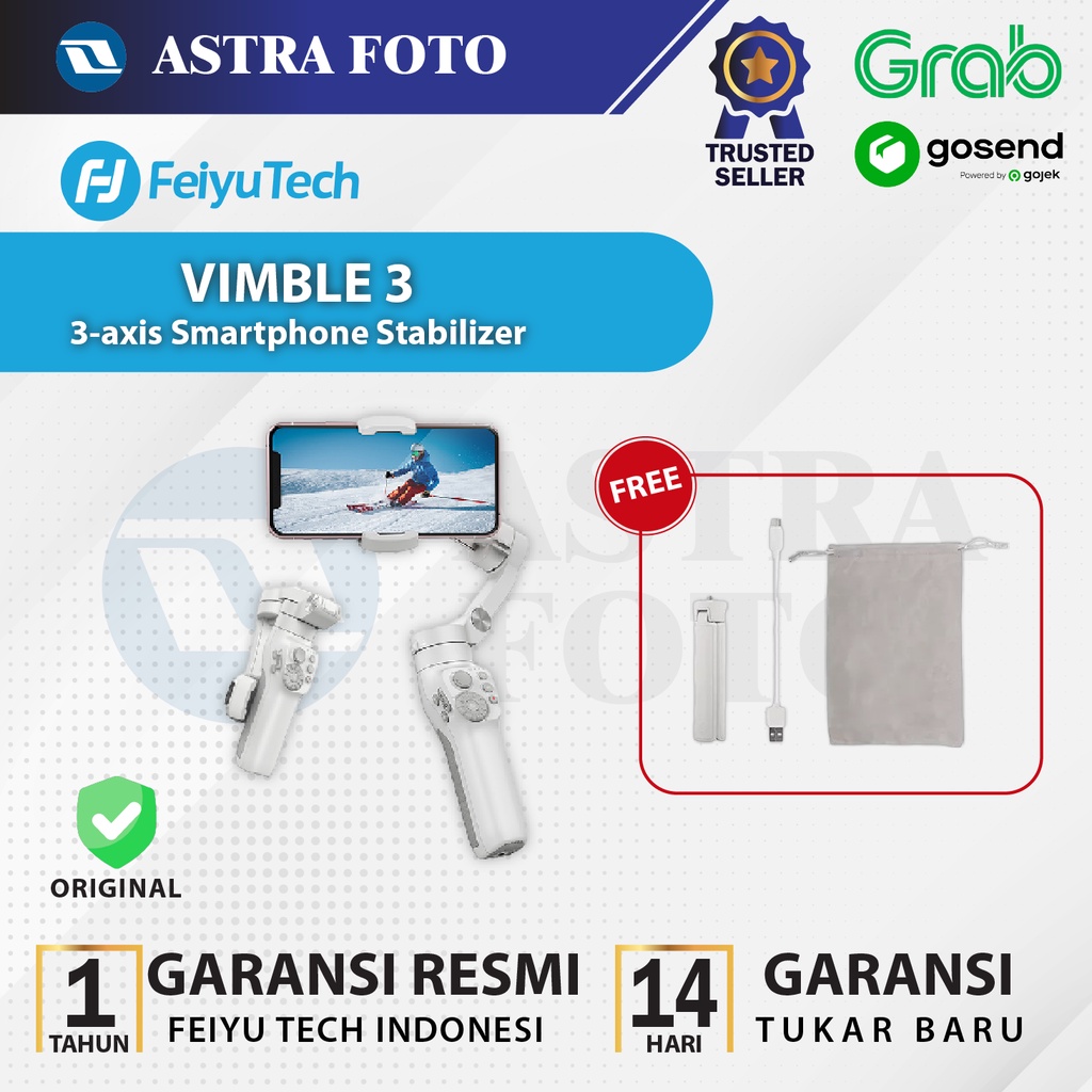 Feiyu Vimble 3 Gimbal Smartphone 3-axis - Stabilizer Handphone HP