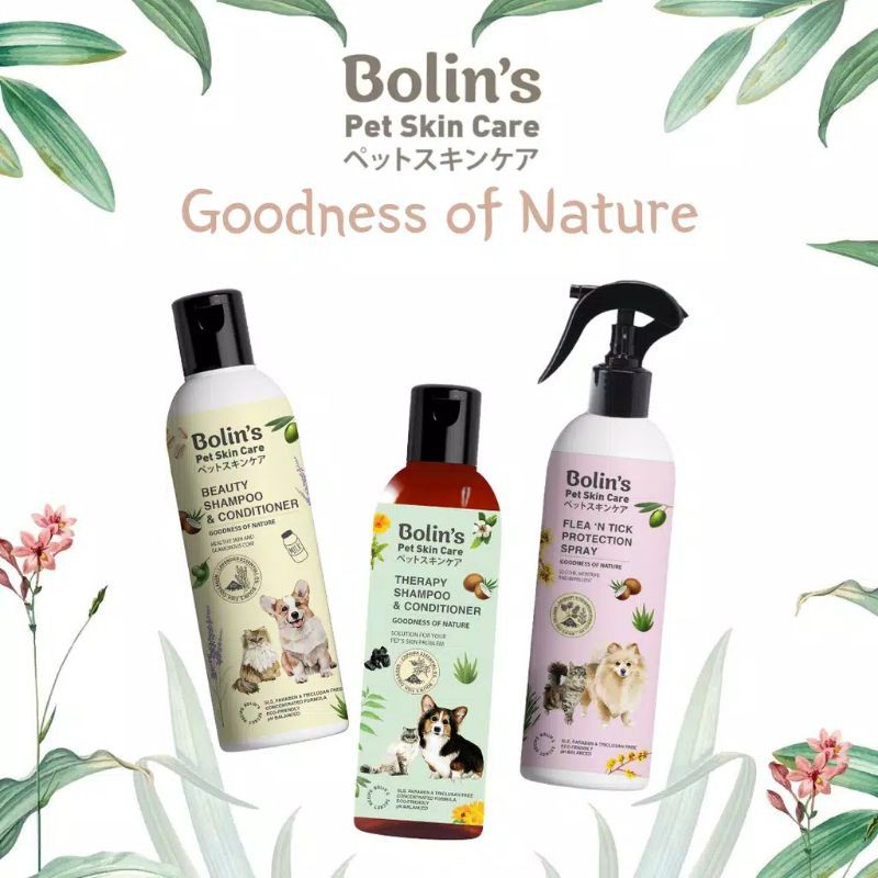 Bolin's Pet Skin Care 240ml/Beauty Shampo/Therapy Shampo/Flea&amp;Tick