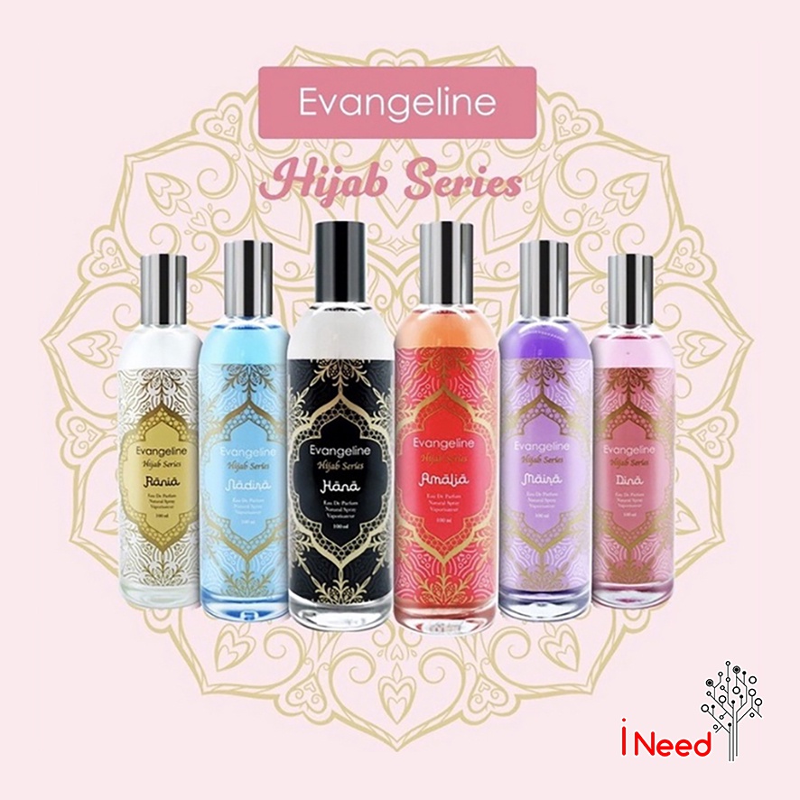(INEED) Evangeline Hijab Series - Parfum Wanita EDP 100ML - Parfum Hijab Evangeline