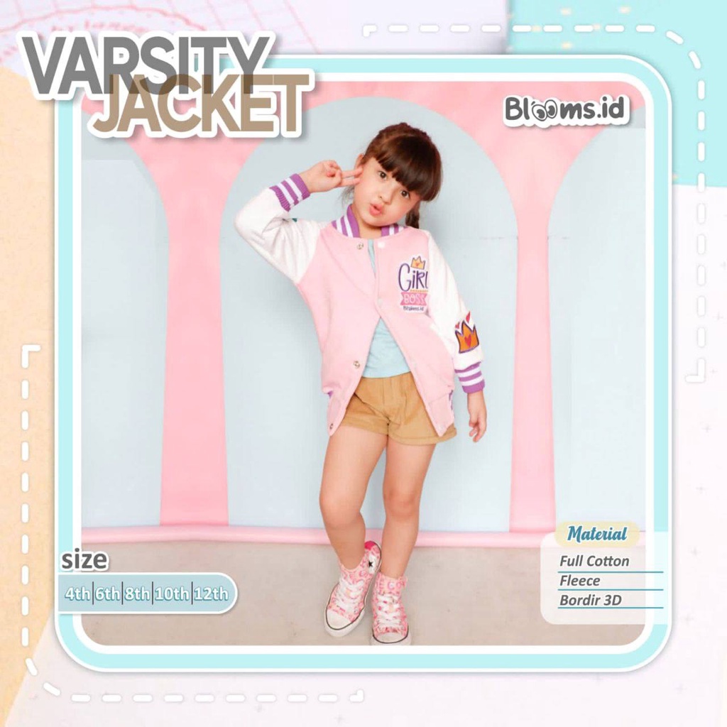 Jacket anak Varsity Batch 1 by Blooms.id