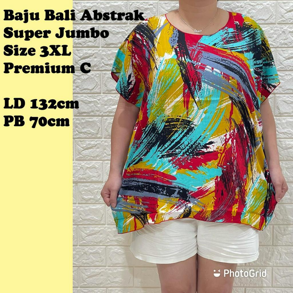 BAJU BALI WANITA JUMBO RAYON MOTIF FIT TO XXXL