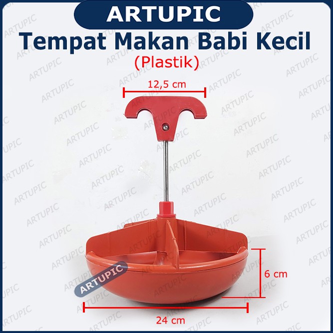 Tempat Makan Babi Kecil PLASTIK Pig Feeder Mangkok Wadah Piring Babi Piglet