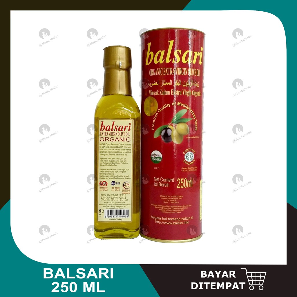 

Balsari Minyak Zaitun balsari Extra Virgin Organic 250ml - EVOO IMPORT TURKI