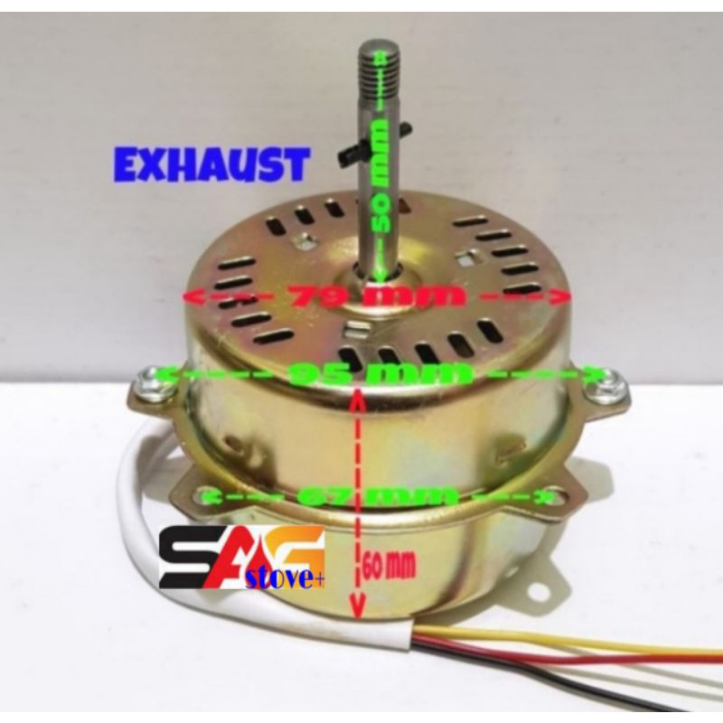 Dinamo Exhaust Fan MULTI Kipas Angin Hexos/Eksos/Heksos Maspion