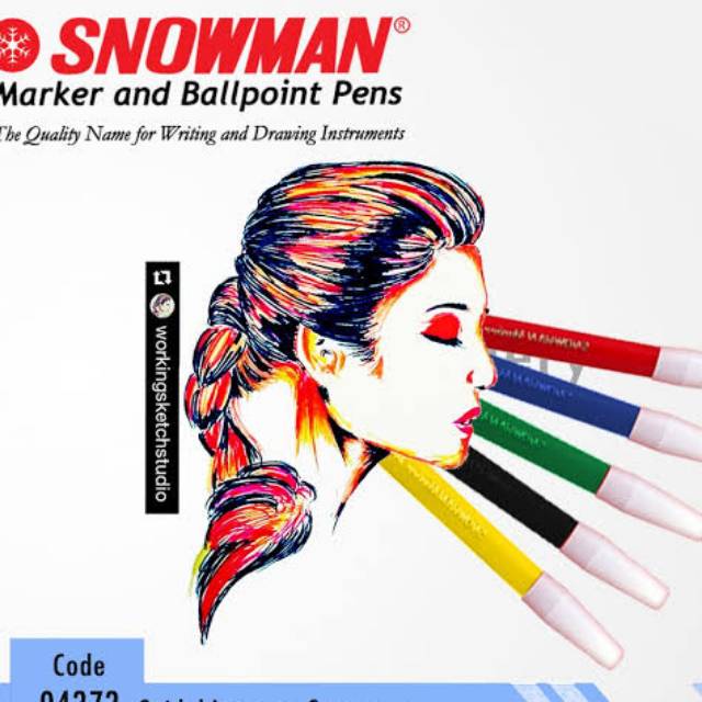

SPIDOL SNOWMAN MARKER KECIL PW 1A