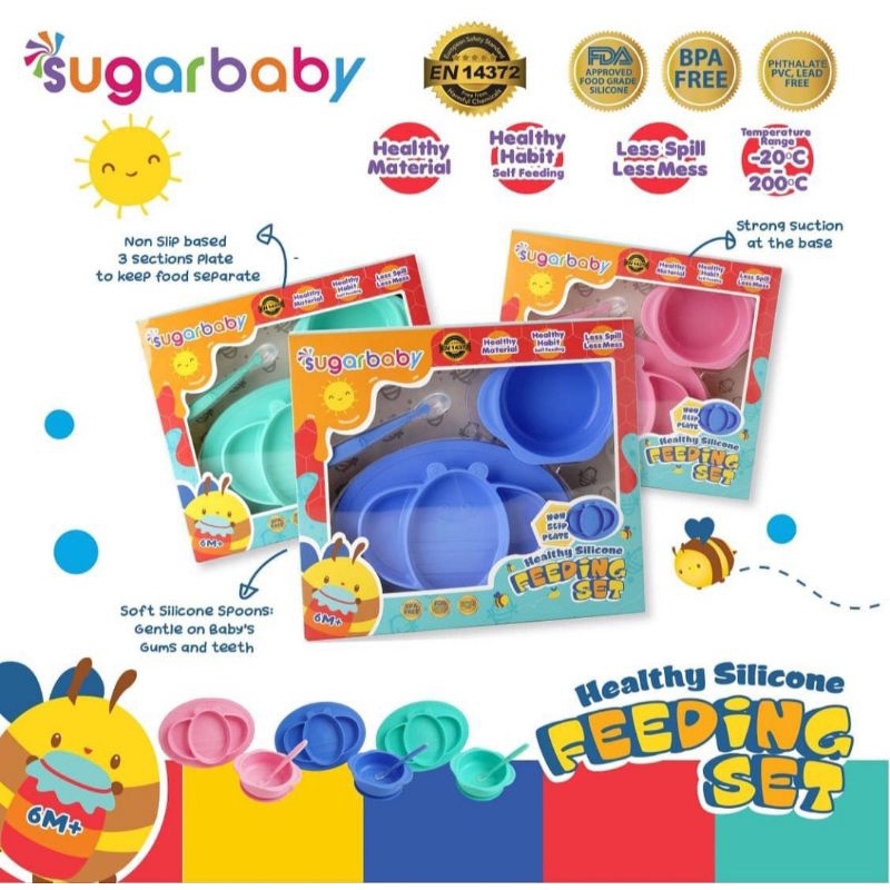 Set Makan Silikon Sugar Baby