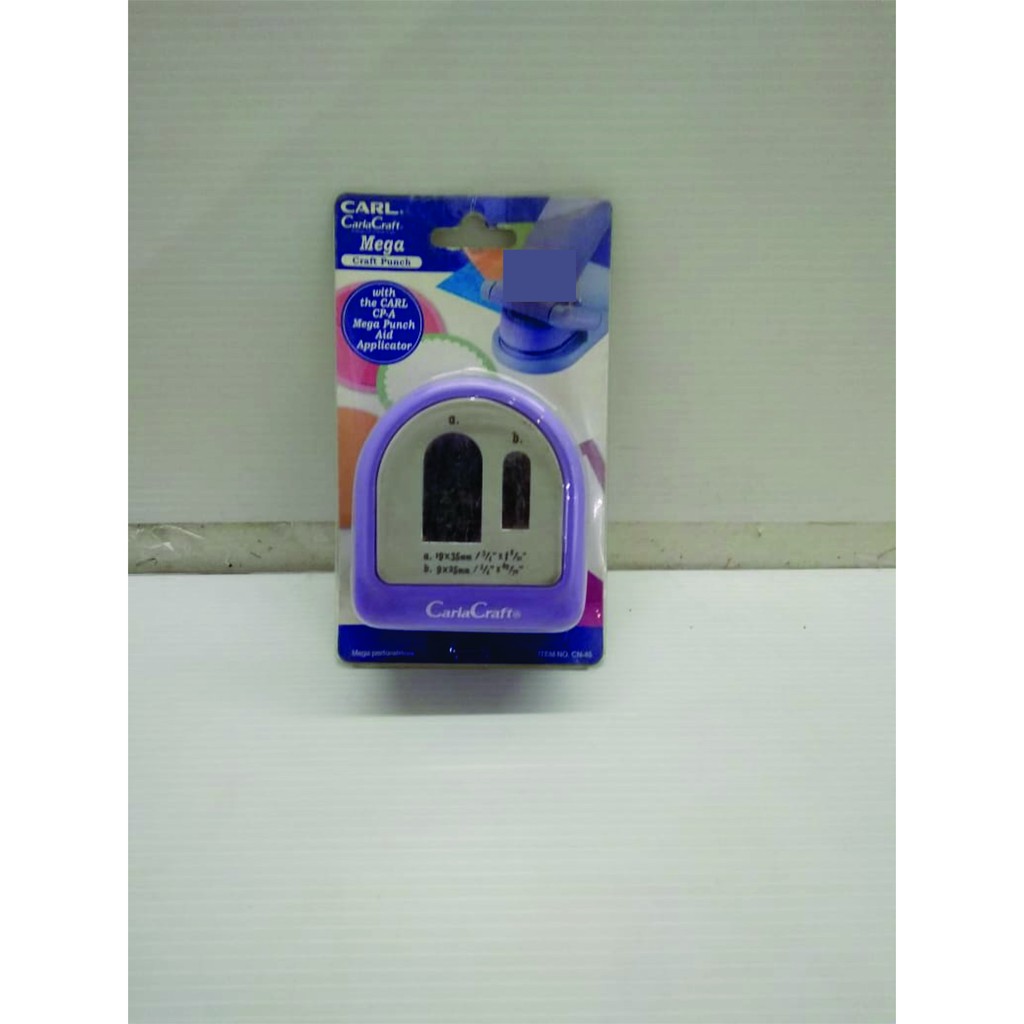 

CARL Mega Craft Punch - ROUND ARCH TAG A