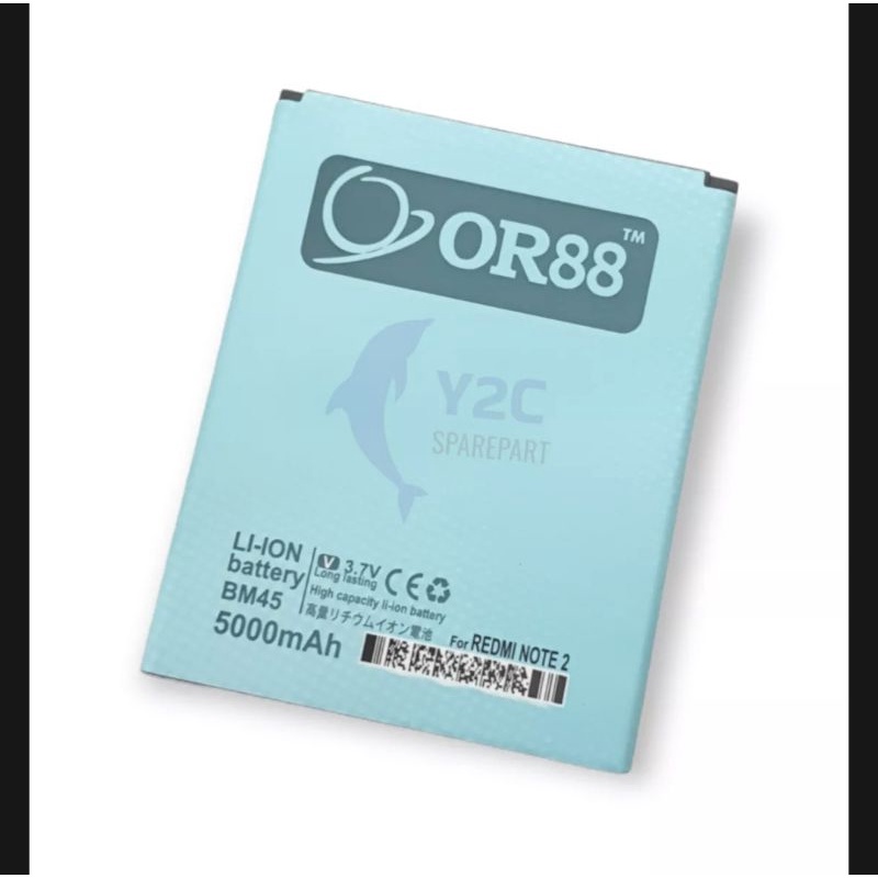 BATERAI OR88 XIAOMI NOTE 2 BM45 DOUBLE POWER LONGLASTING NEW