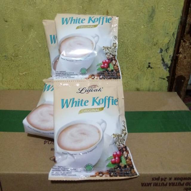 

Kopi luwak white koffie 1 renceng 11000