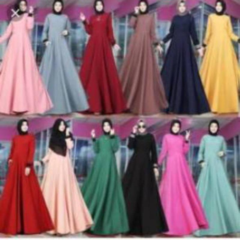 Cod Gamis Syari Brokat Renda Gamis Butiq Mewah Pesta Premium Terbaru Baju Lebaran 2021 Promo Murah Adiba Dress Muslim