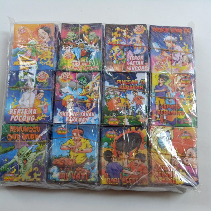 50 buku komik mini misteri DG dongeng anak 8x9 cm