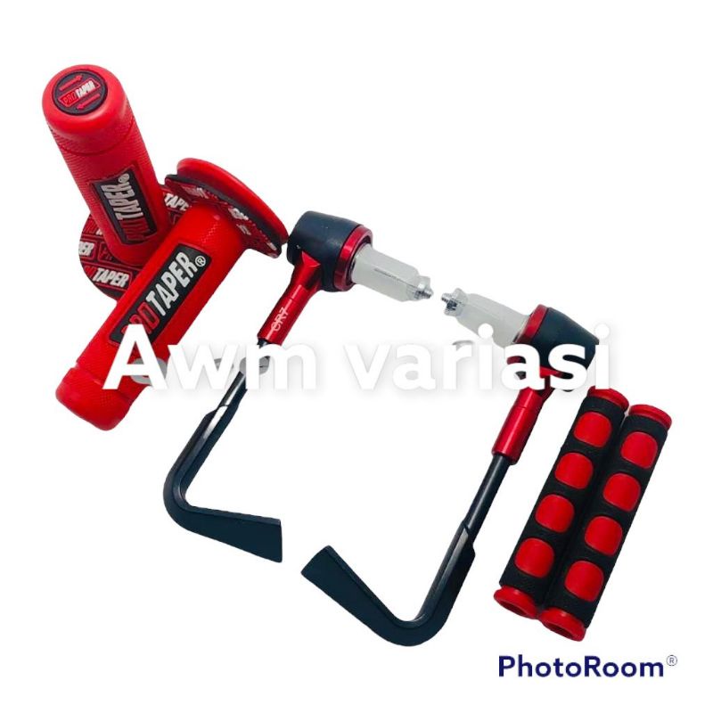 [PAKET 3IN1] Proguard L + Handgrip Protaper Warna + Karet Handle Rem Universal Bisa Semua Motor