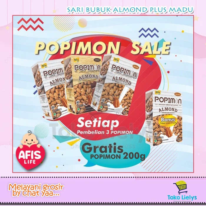 

Ee5F10 Afis Susu Almond Sari Bubuk Almond Plus Madu Untuk Anak Dan Dewasa - Cokelat 6Gddv