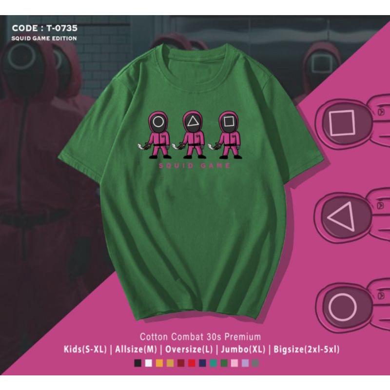 FREE CARD!!!KAOS SQUID GAME EDITION/T-SHIRT KOREA SQUID GAME 003