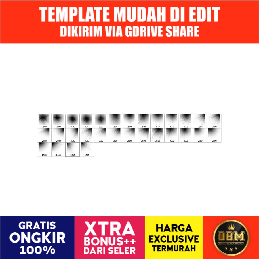 30 Sunburst - Photoshop Stamp Brushes