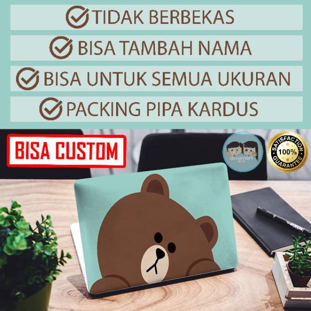 Garskin Skin Stiker Laptop Custom  Murah Asus Lenovo 