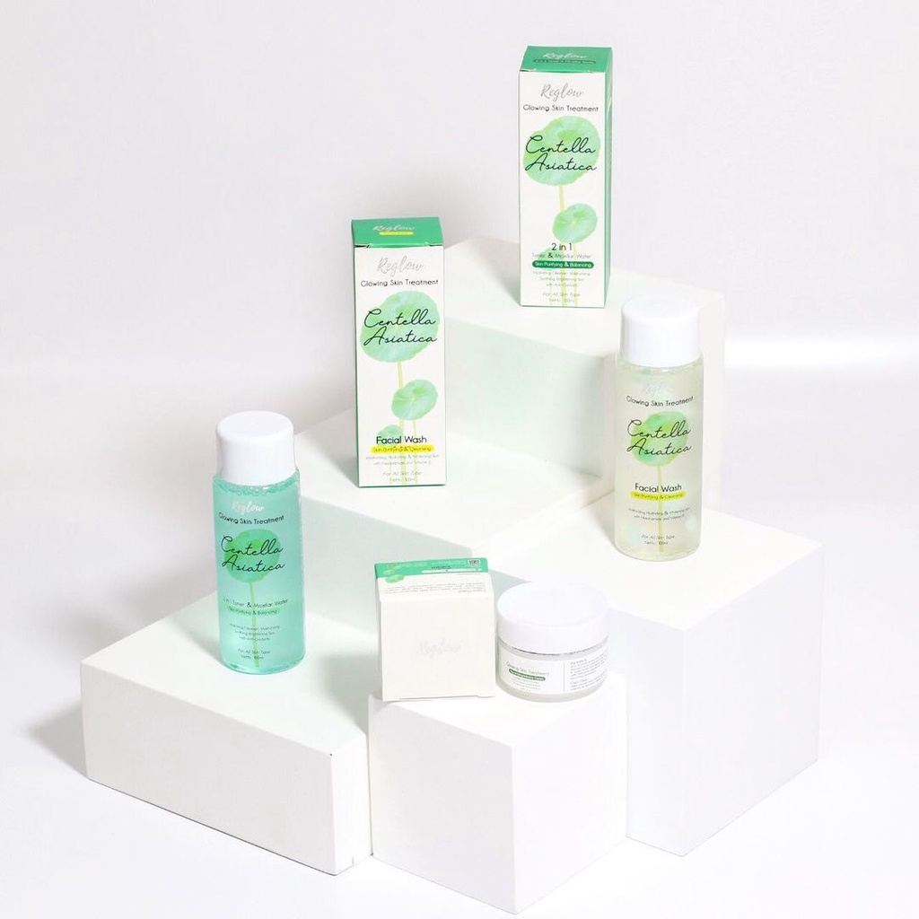 PAKET SKINCARE REGLOW skincare original paket glowing bpom RE GLOW SKINCARE BPOM PAKET GLOWING CREAM DOKTER BPOM perawatan flek hitam skin care reglow dr shindy putri skincare bumil penghilang jerawat pemutih wajah cream reglow dr shindy paket glowing-Facial wash + Cream