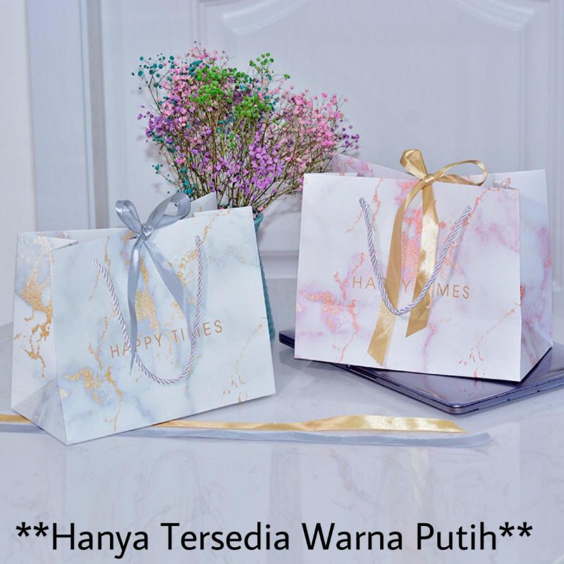 

Paperbag Pembelian kelipatan 10 pcs Paperbag Happy White Ukuran S,M,L Tas Kado tas Kertas goodie Bag Gift Bag