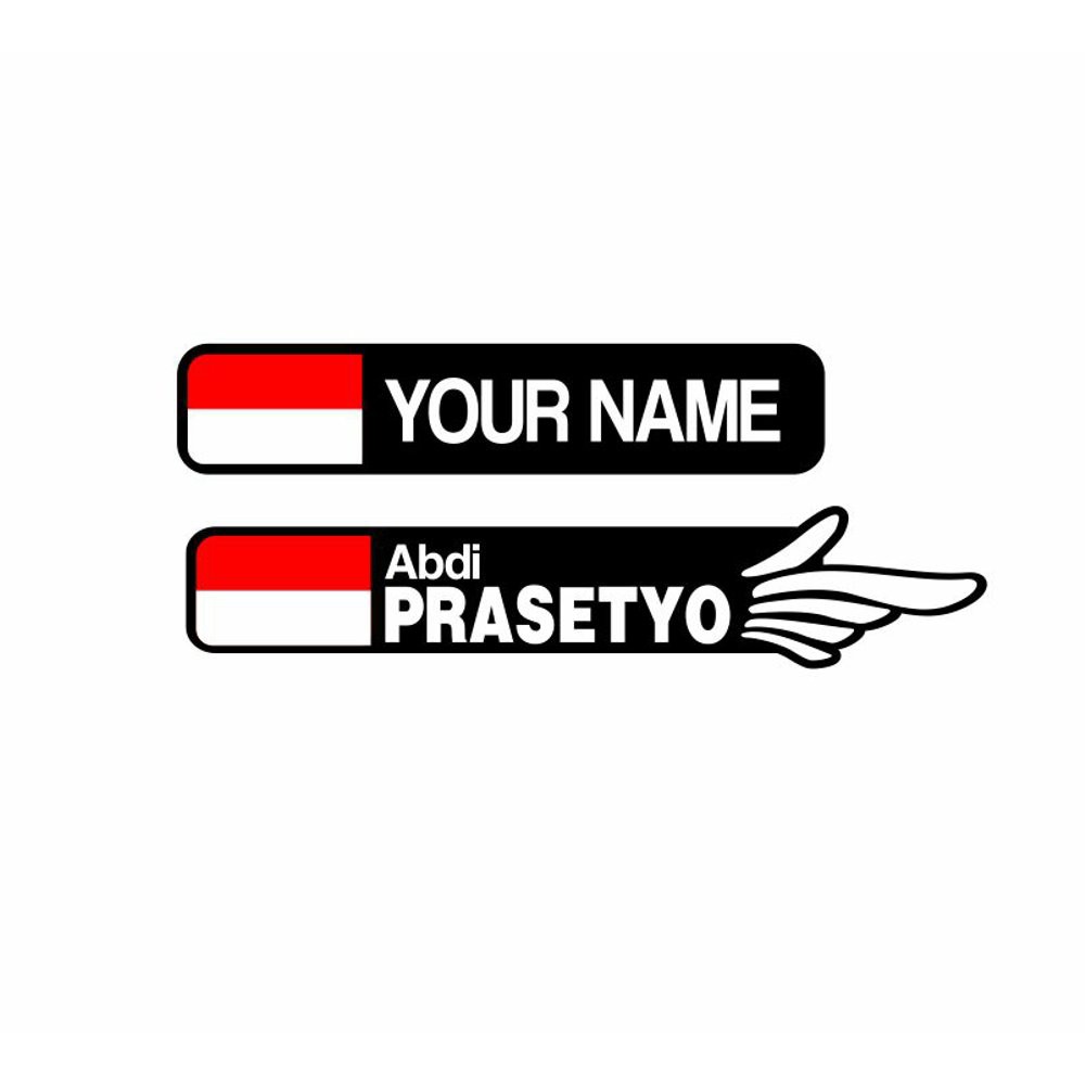 

Sticker decal flag name