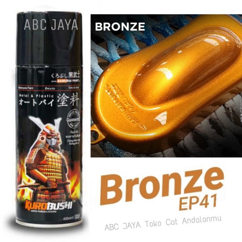 Pilok Pylox Cat Semprot Samurai Bronze EP41* Bronse 400ml Bron Coklat Metalik Metalic Metallic