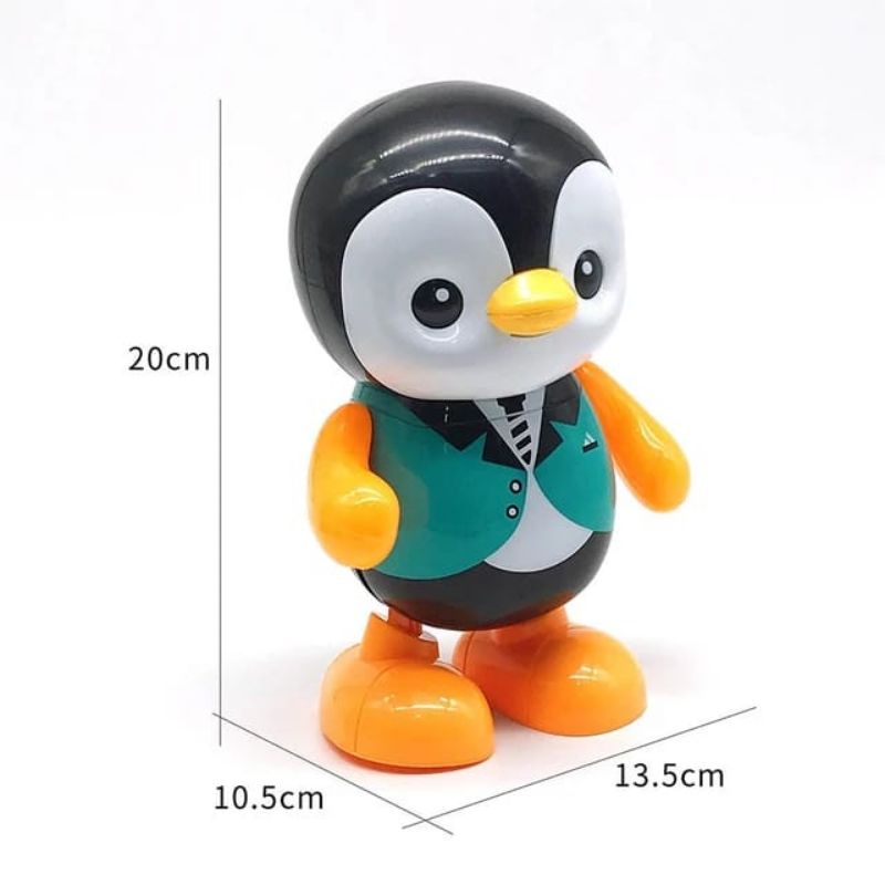 MAINAN ROBOT DANCE PENGUIN SWINGING PENGUIN LAMPU DAN MUSIK