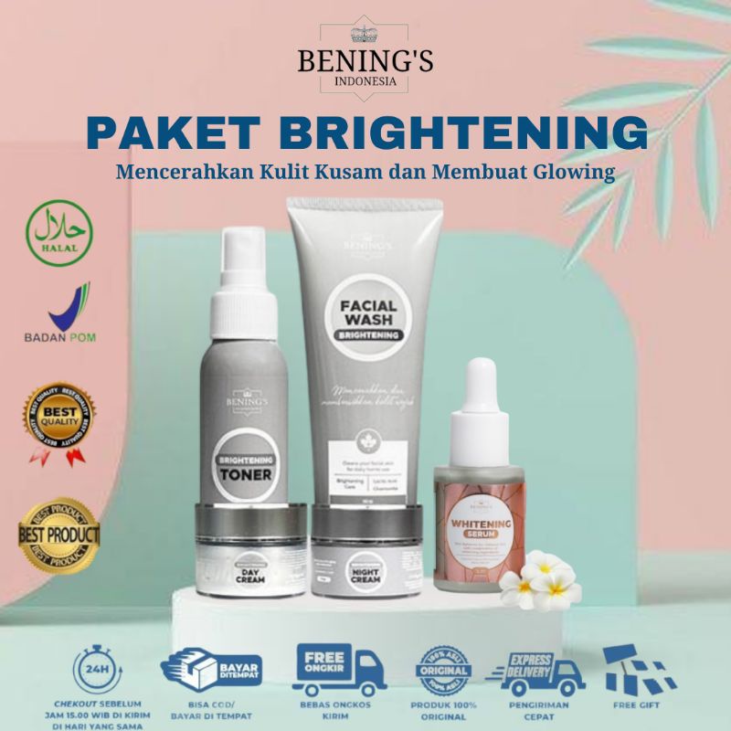 BENINGS SKINCARE DR OKY PRATAMA PAKET BRIGHTENING DENGAN SERUM | BENING SKINCARE | BENING CLINIC | BENINGS CLINIC-4