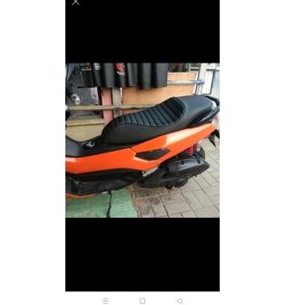J0W KULIT JOK VARIASI JAITAN TIMBUL HONDA VARIO SCOOPY BEAT GENIO QT100 ←