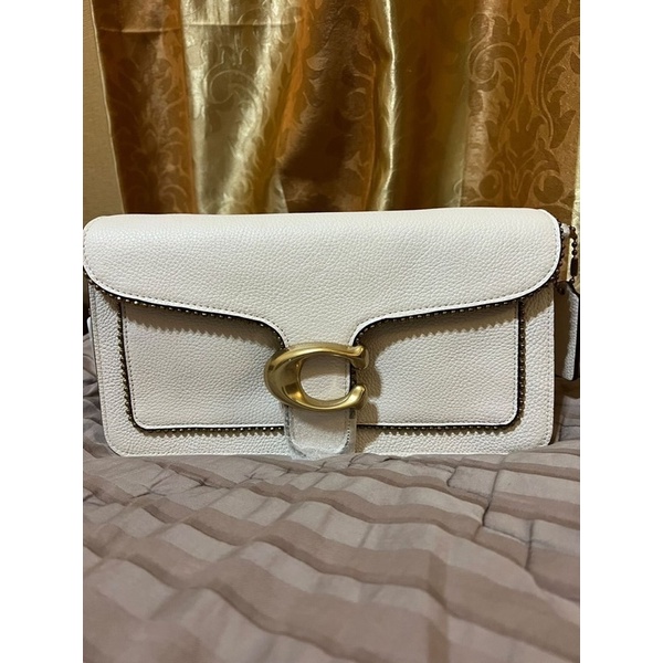 Coach Tabby 26 Beadchain Chalk Shoulder Bag