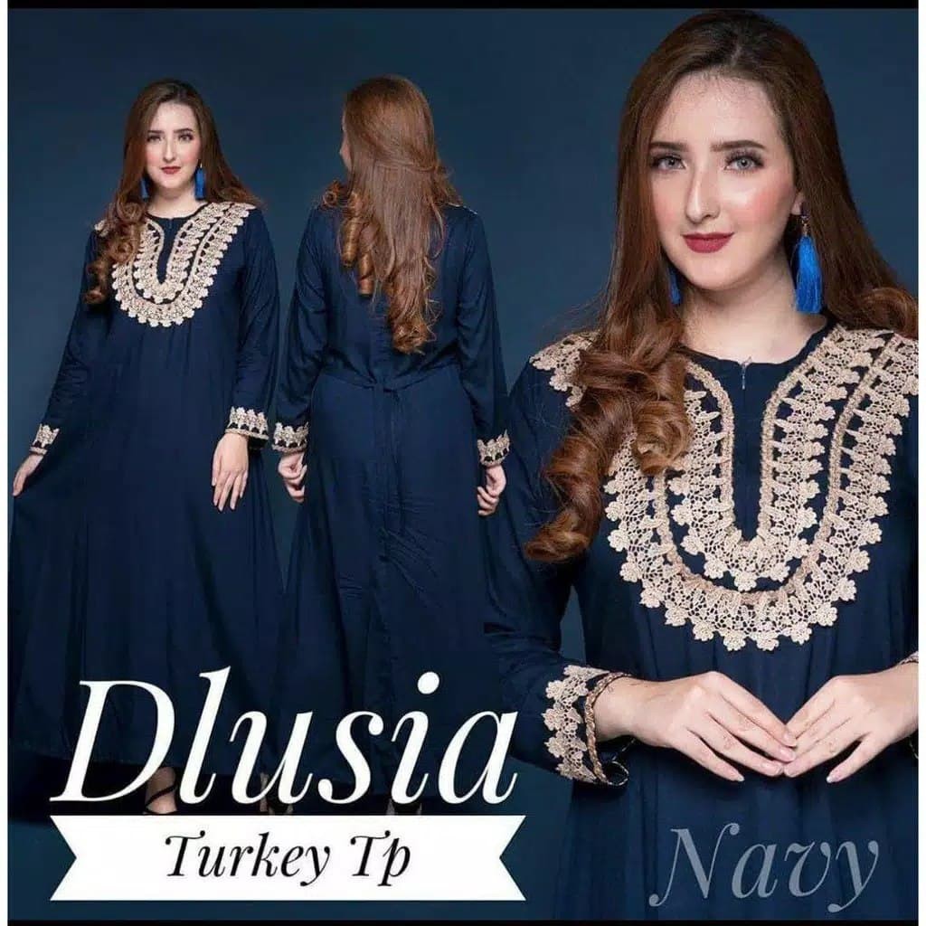 LONGDRESS DLUSIA TURKEY | DASTER ARAB RENDA MURAH TERBARU DASTER JUMBO COD MIDI