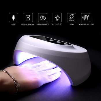 Pengering Kutek Kuku Smart Portable UV LED Nail Dryer 36W Z10