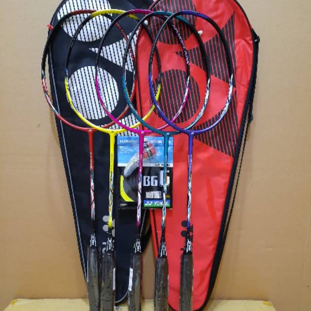 RAKET BADMINTON YONEX NANOFLARE DRIVE - BONUS : SENAR YONEX BG 6 - GRIP YONEX - COVER YONEX (GRATIS 