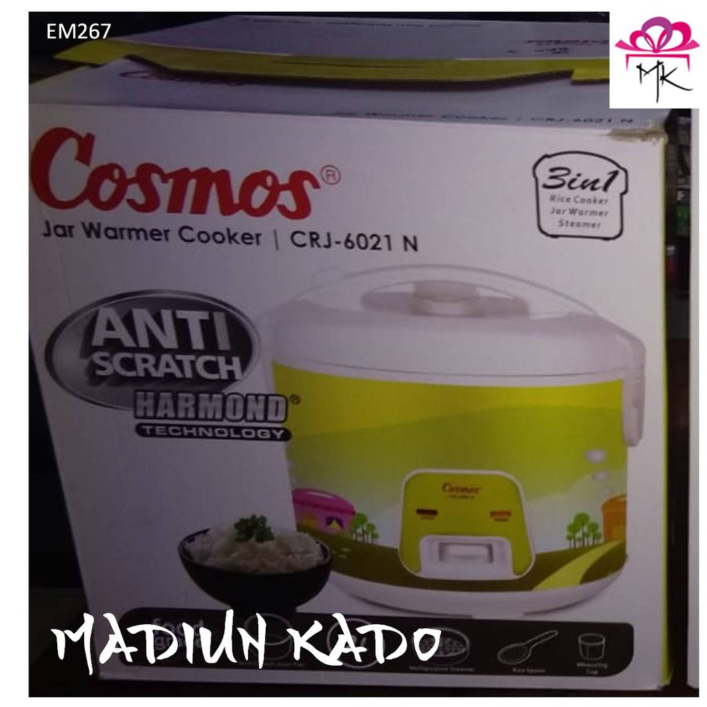 Rice Cooker Cosmos  Harmond CRJ-6021N Kapasitas 2 L