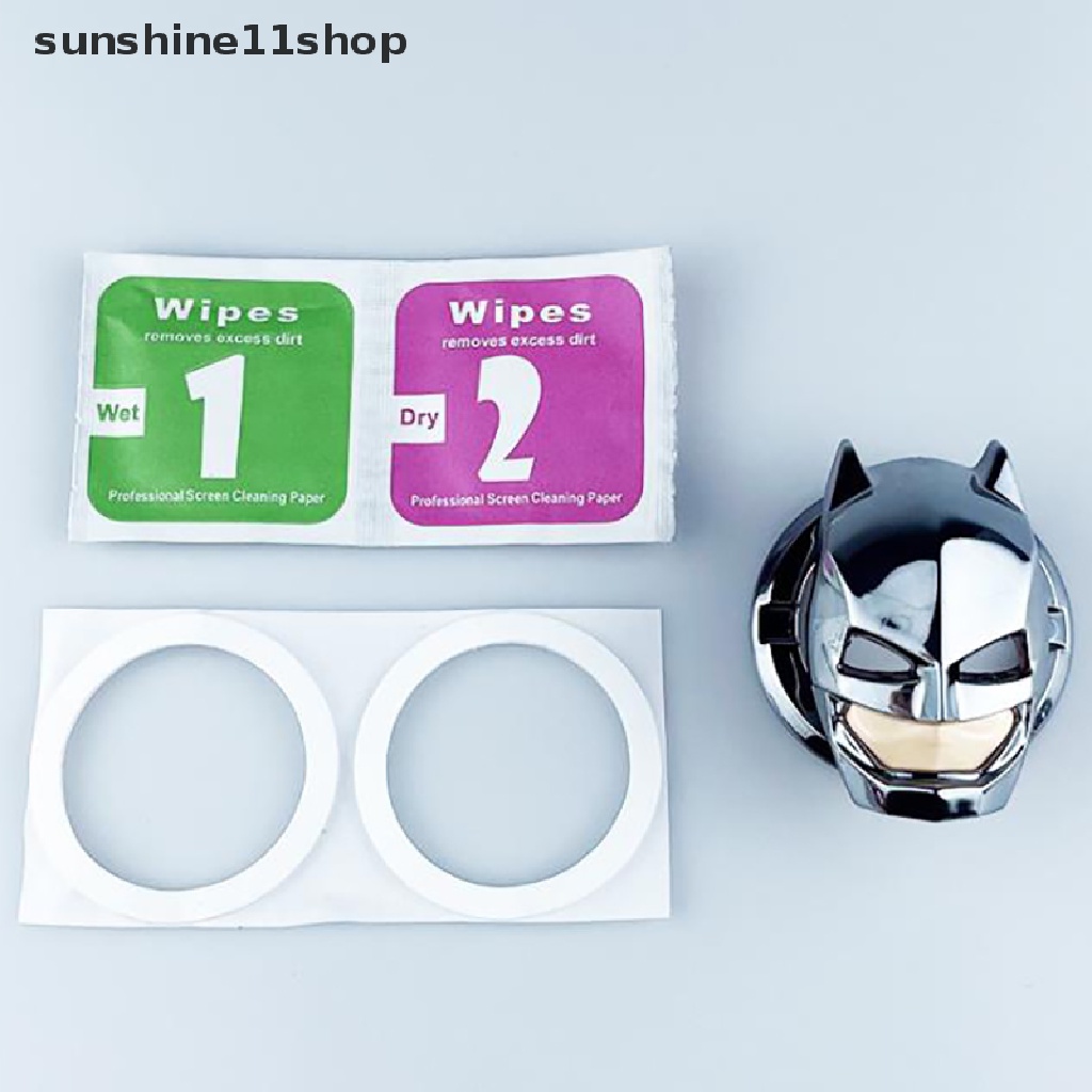 Sho - Stiker Cover Tombol Start / Stop Kontak Model Batman Untuk Interior Mobil