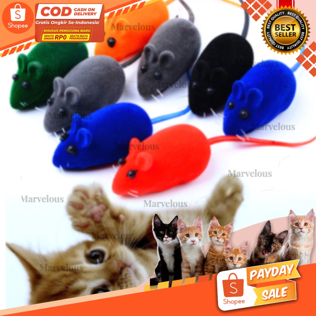 Mainan Kucing Tikus Bunyi / Mainan Tikus CIt