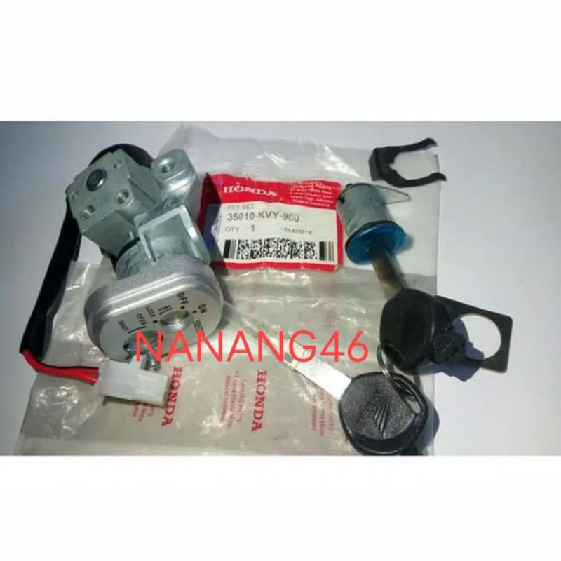KUNCI KONTAK SET HONDA BEAT KARBU KVY ORI HGP