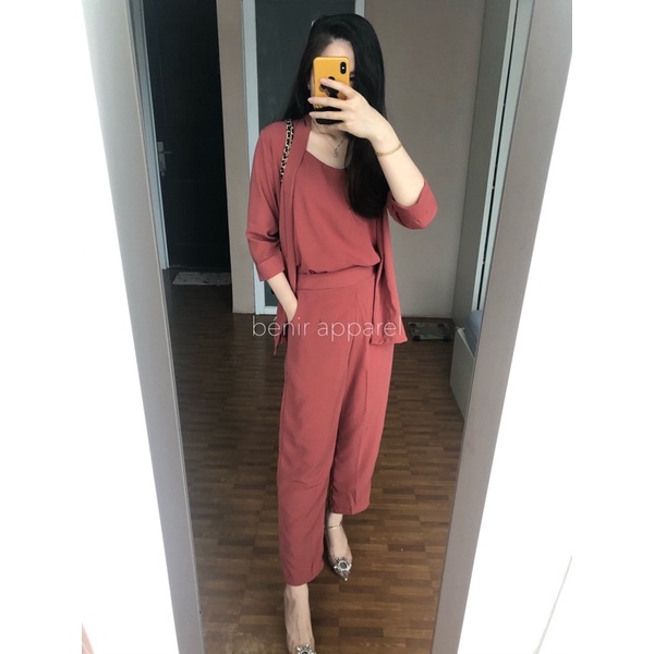 Novela set pants benir apparel-rose