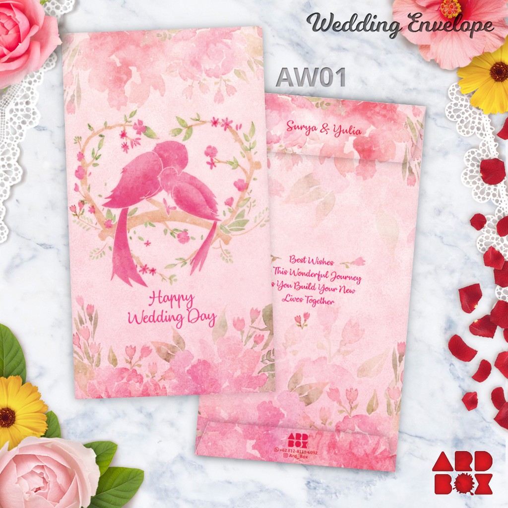 

Custom Angpao Wedding Amplop Pernikahan Sangjit Desain Terbaru AW01