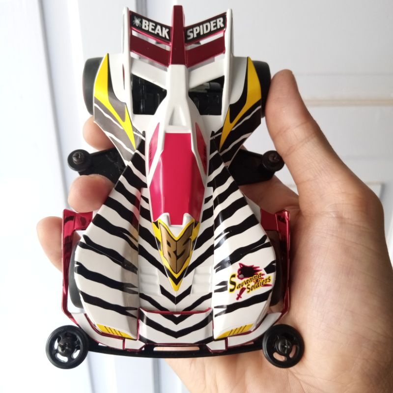 beak spider zebra repainted  custom decal original tamiya