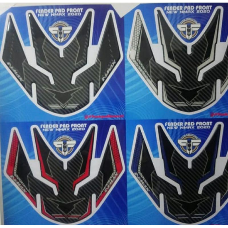 Sticker Stiker Resin Timbul Fender Pad Spakbor Depan New Nmax 2020