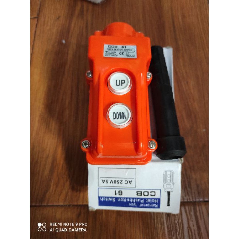 Remote chain hoist electric hoist pushbutton switch