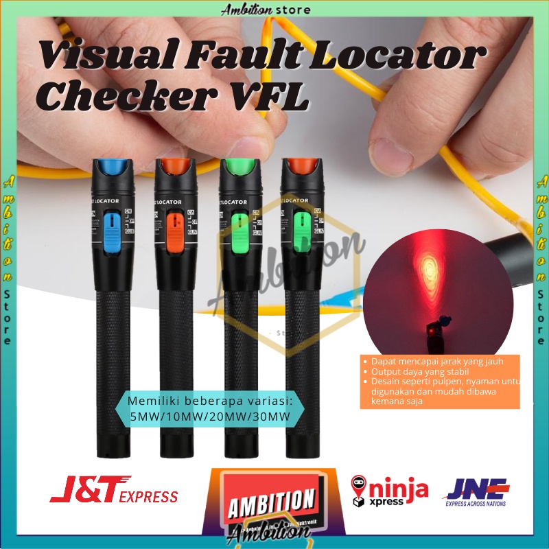 Fiber Optic VFL 5-30 mw Visual Vault Locator FO [TIDAK ADA BATRAI]