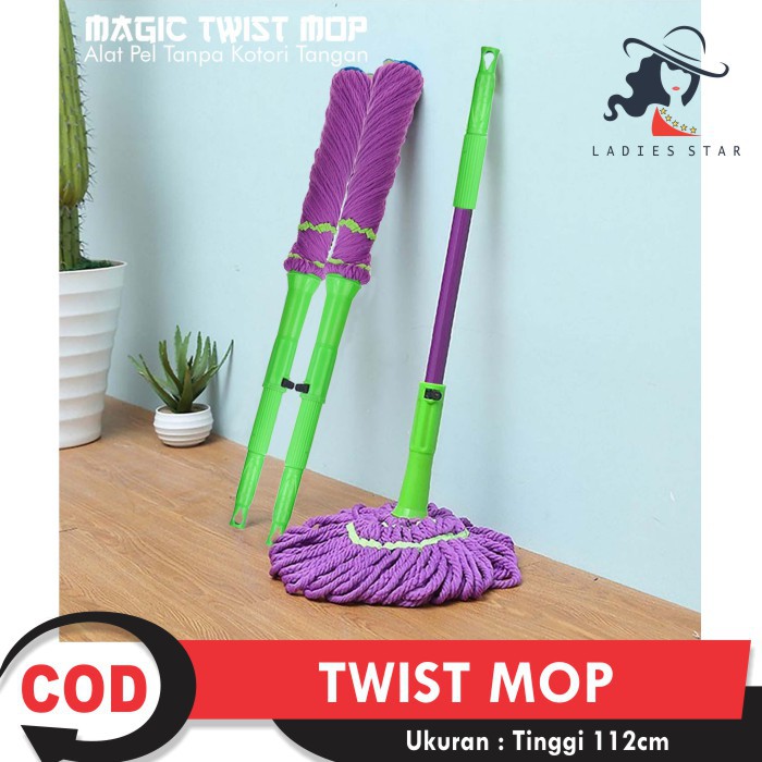 COD  - Twist Mop Set Alat Pel Otomatis Berkualitas - TB4