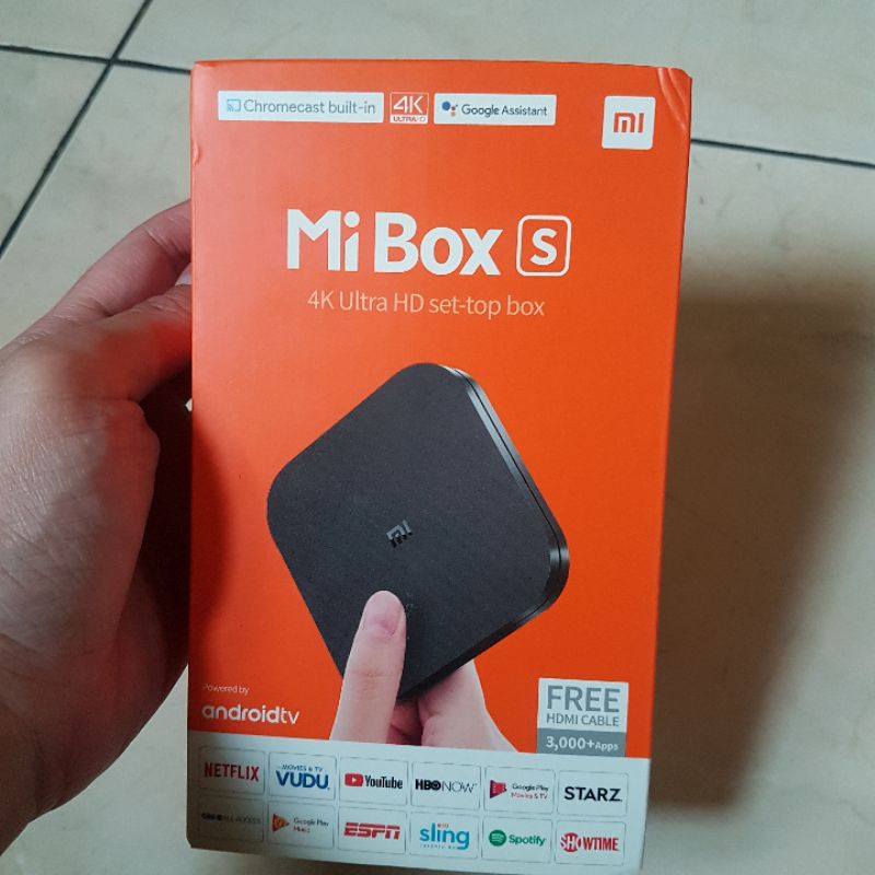 PRELOVED Xiaomi Mi Box S Global, Mi Box Android TV 4K Ultra HD
